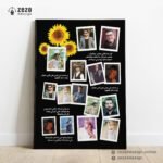 بورترية مجموعة صور وخلفية عباد الشمس سوداء وعبارات رومانسية - هدايا